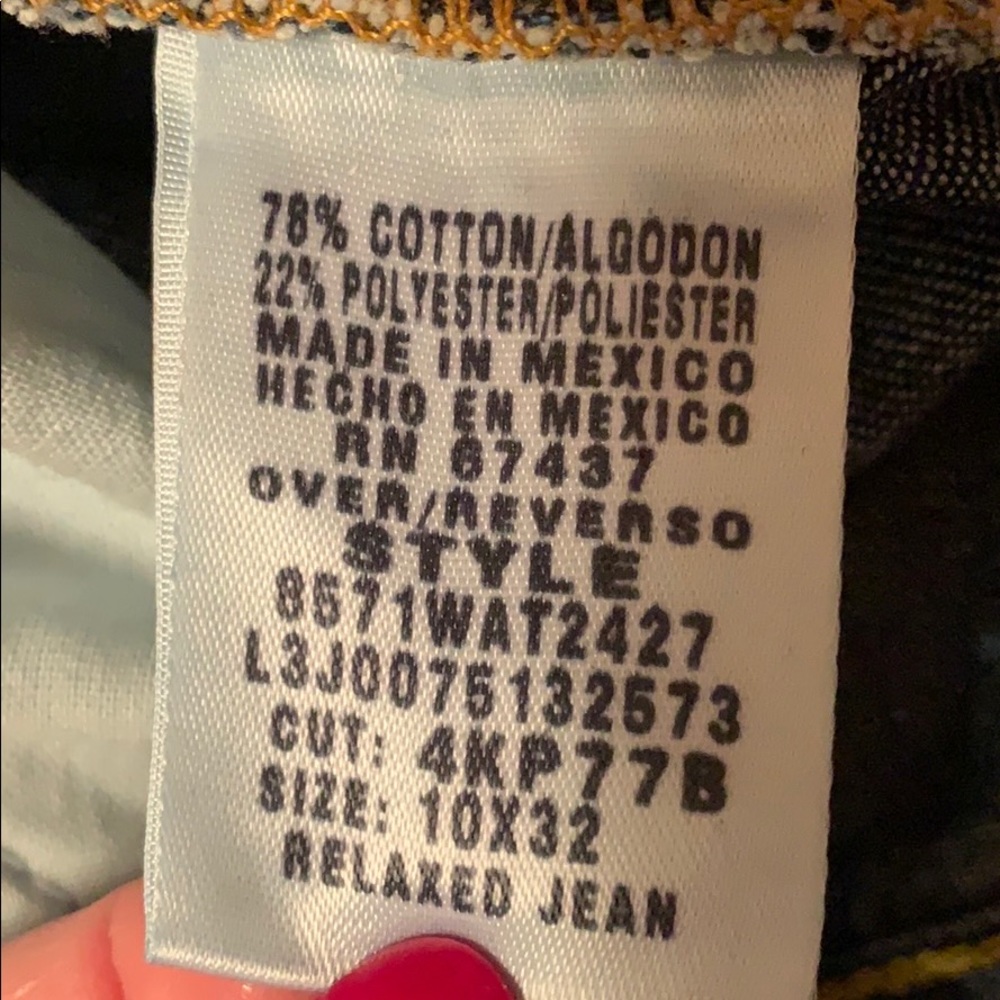 🌸SOLD💕Ralph Lauren Polo Relaxed Fit Denim Blue Jeans 5 Pocket Zip Fly  10 x 32 - Picture 3 of 3